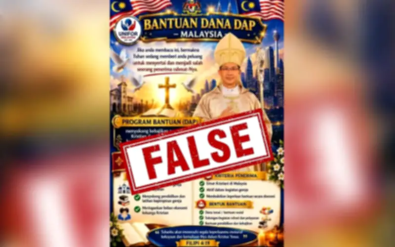 Keuskupan Agung KL nafi poster palsu bantuan DAP untuk Kristian