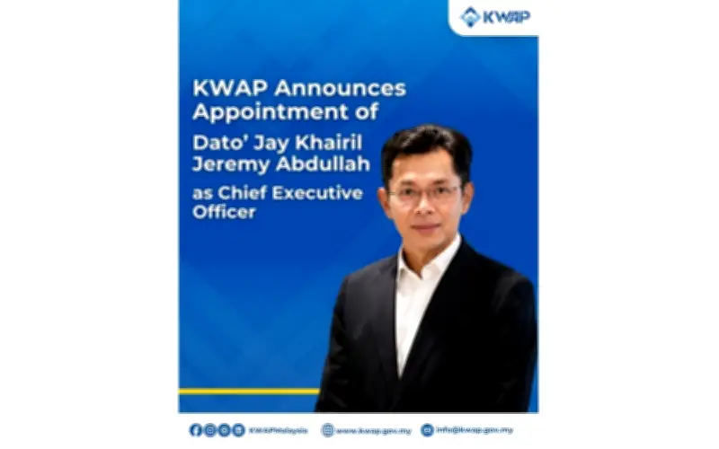 KWAP lantik Datuk Jay Khairil Jeremy Abdullah sebagai CEO mulai 20 Mei