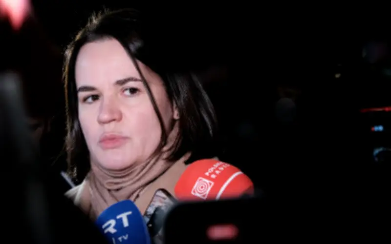 Pemimpin pembangkang Belarus dalam buangan di Kyiv dalam lawatan solidariti