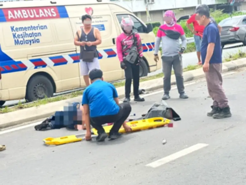 Penunggang p-hailing maut dirempuh kereta di Kota Marudu