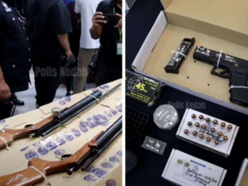 Polis Baling rampas senjata api, 180 butir peluru di rumah mekanik