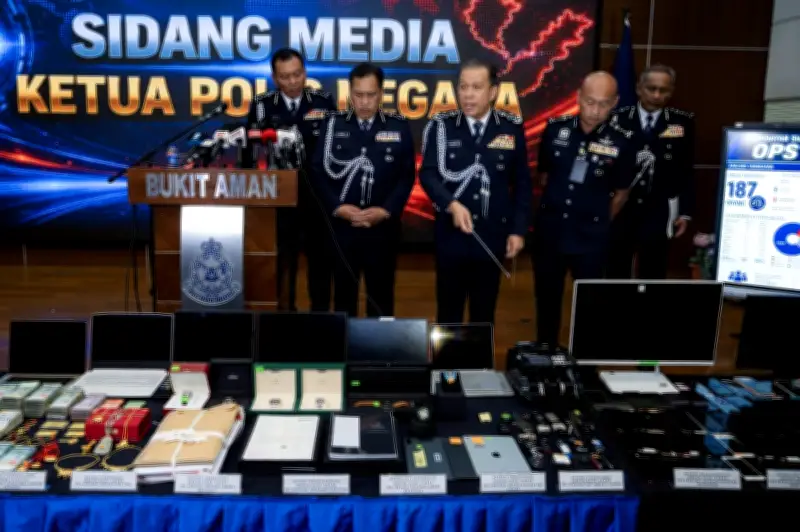 Polis rampas aset mewah RM57 juta, tangkap 187 individu sindiket scam antarabangsa