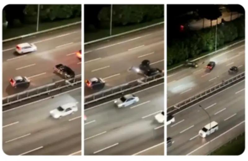 Polis tangkap pemandu Proton Inspira selepas kemalangan tiga kenderaan di NKVE