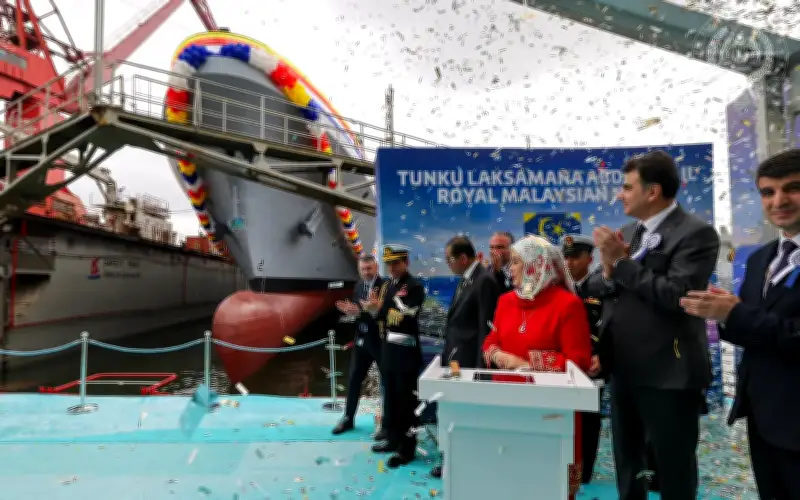 Raja Permaisuri Agong lancar kapal TLDM di Turkiye