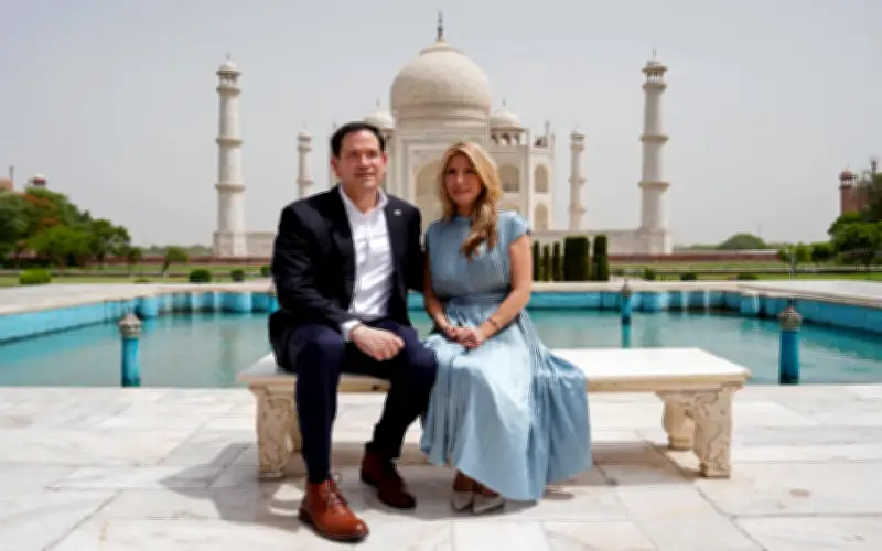 Rubio lawati Taj Mahal ketika rundingan Iran semakin rancak