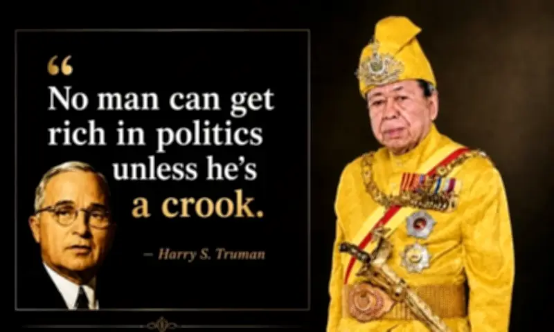 Sultan Selangor kongsi kata-kata tajam tentang rasuah politik
