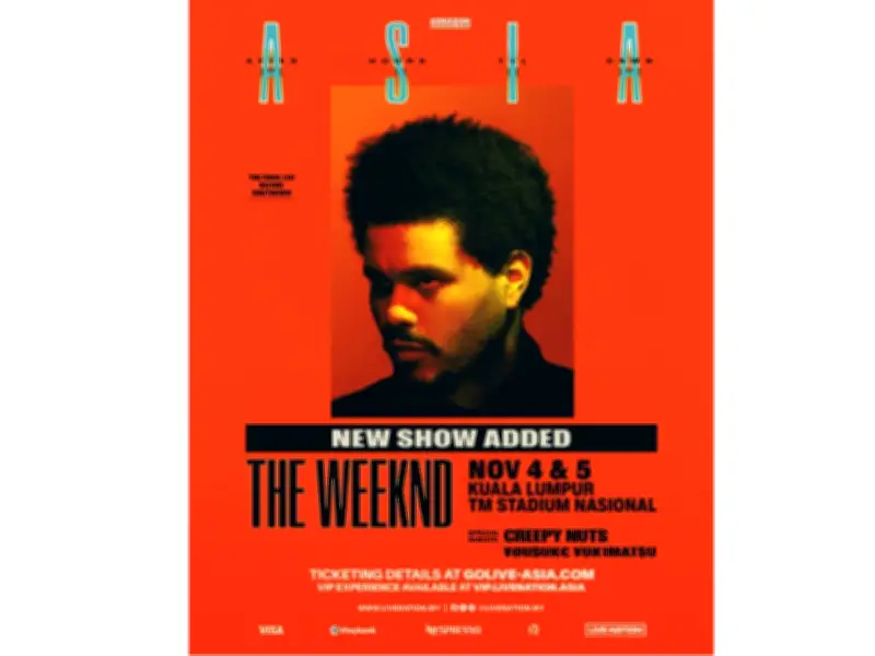 The Weeknd tambah konsert kedua di KL selepas jualan awal habis
