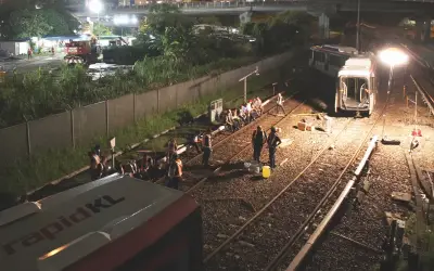 Empat Gerabak LRT Tergelincir Berjaya Dibawa ke Depot untuk Pemeriksaan