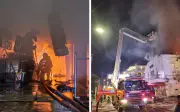 Bangunan Panggung Wayang Odeon di Pulau Pinang terbakar