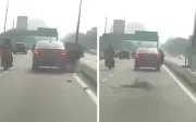 Cemas diperhati pemandu e-panggilan, wanita terjun dari kereta bergerak