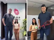 Legenda sukan Nicol David dan Yao Ming bertemu di Beijing, gurau tinggi dan misi bersama untuk kanak-kanak
