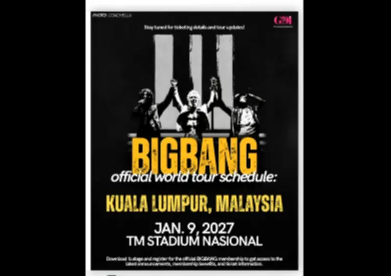 BIGBANG kembali ke Kuala Lumpur untuk konsert 2027