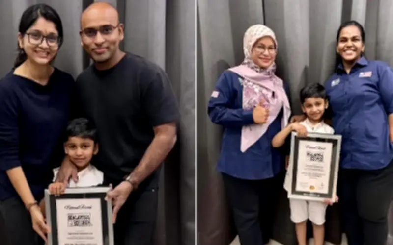 Budak 6 Tahun Selesaikan 53 Soalan Darab Dalam Seminit, Catat Rekod MBR