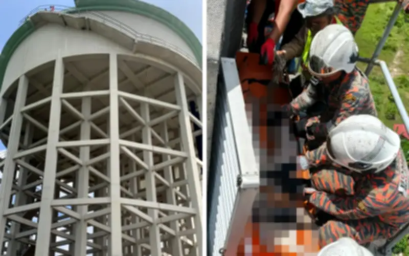 Lelaki Lemas di Menara Air Sungai Buloh Semasa Kerja Penyelenggaraan