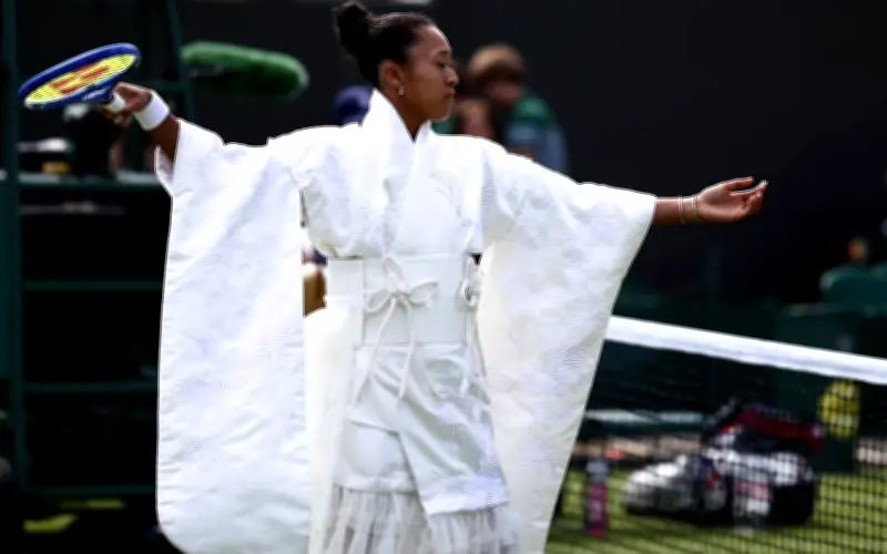 Naomi Osaka Atasi Jacquemot dengan Gaya Kimono 'Kill Bill' di Wimbledon