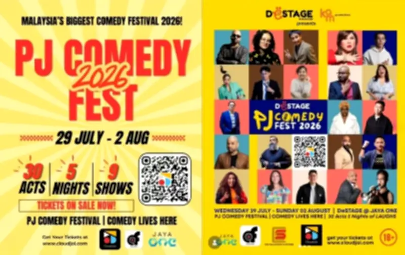 PJ Comedy Fest 2026 debut Julai ini dengan 29 pelawak dan 9 produksi