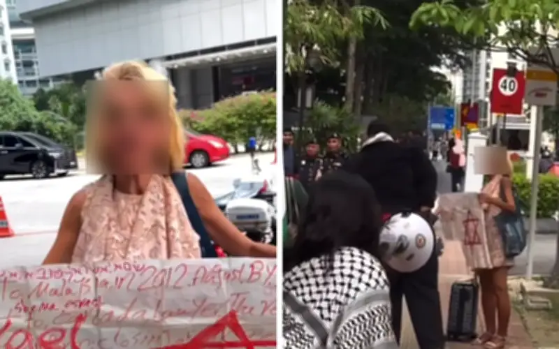 Polis tahan wanita dakwa warga Israel ganggu protes