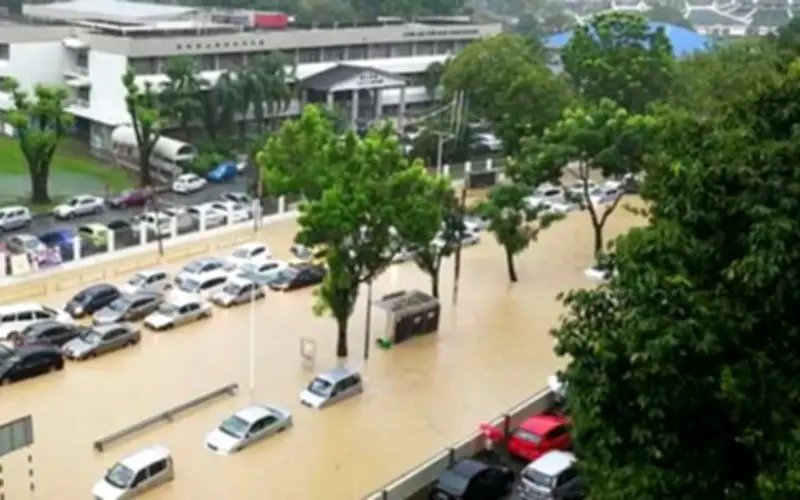 Projek Pam Kolam Takungan Banjir Kilat di George Town Hampir Siap