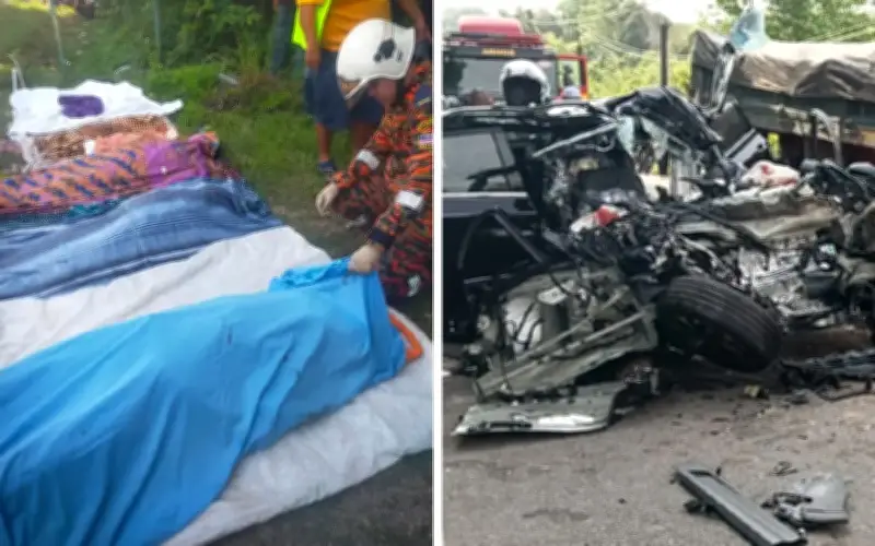 Proton X50 baharu langgar lori, enam sekeluarga maut