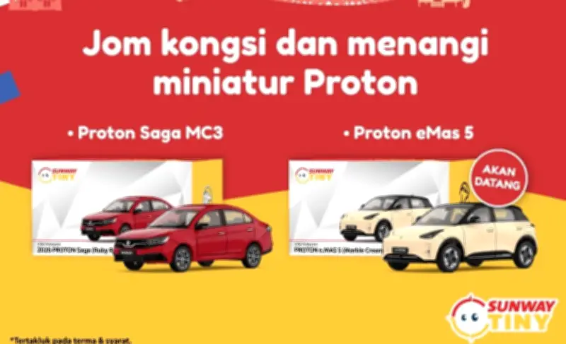 Sunway Tiny Toys Lancar Proton Saga dan e.MAS Model Baharu Hujung Minggu Ini