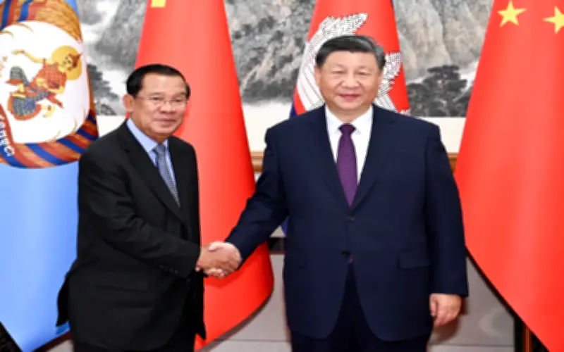 Xi berjanji tubuh perkongsian keselamatan dengan Kemboja
