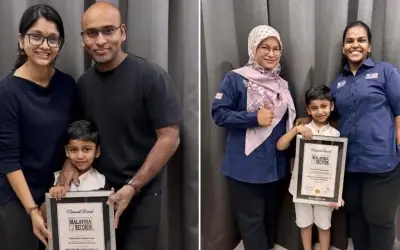 Budak 6 Tahun Selesaikan 53 Soalan Darab Dalam Seminit, Catat Rekod MBR