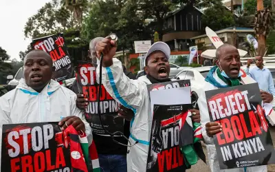 Dua maut dalam protes bantah pusat Ebola AS di Kenya