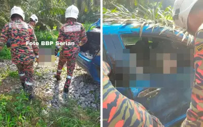 Lima maut termasuk bayi dalam nahas langgar paip air di Serian