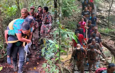 Pasukan Bomba Selamatkan Pendaki Cedera di Gunung Chemerong