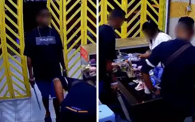 Tiga perompak bersenjatakan parang serbu kedai runcit di Chemor