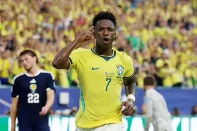 Vinicius Jr. jaringan dua gol, Brazil ke pusingan 32, Scotland tercicir