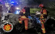Dua maut terbakar, seorang selamat dalam kemalangan di DUKE Jalan Kuching