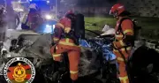 Dua rentung, seorang selamat dalam nahas kereta terbakar di DUKE