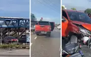 Polis tahan lelaki langgar beberapa kenderaan di Penang