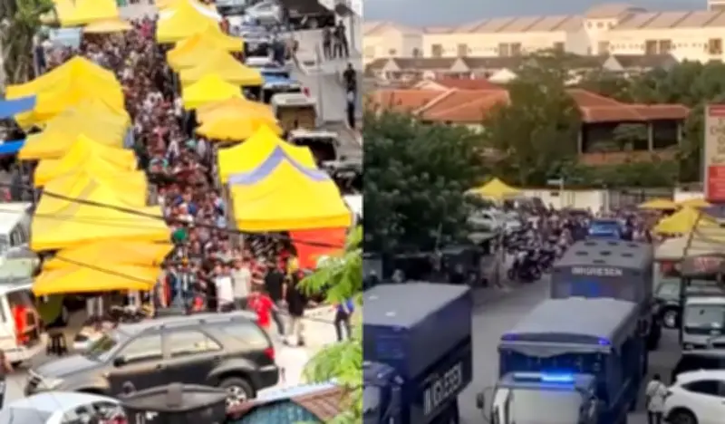 Imigresen tahan 200 warga asing dalam serbuan di pasar malam Taman Maluri