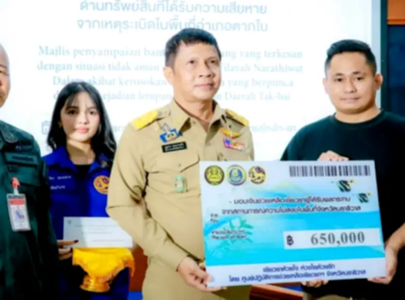 Kerajaan Thai serah pampasan RM80,000 kepada rakyat Malaysia cedera letupan Tak Bai