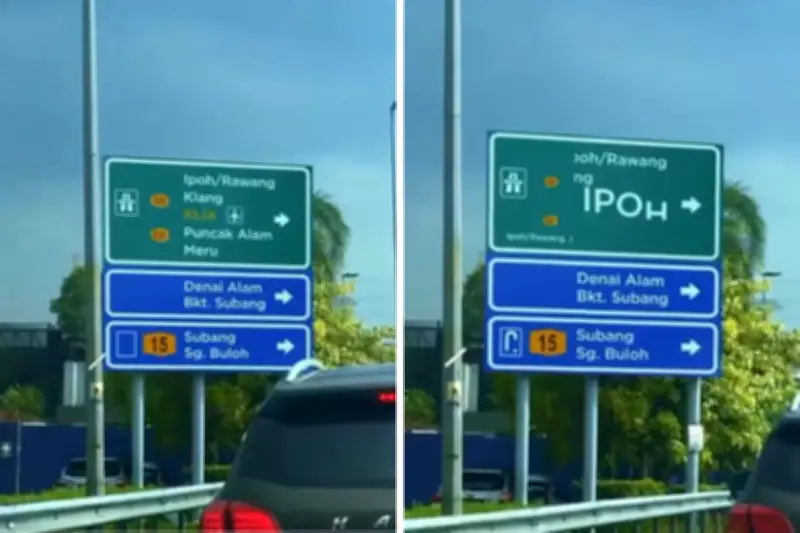 Papan tanda jalan jadi animasi: Karya seniman Malaysia tular