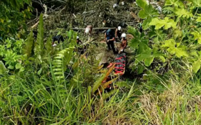 Pemandu Lori Maut Selepas Kenderaan Jatuh Gaung 45m Di Gua Musang