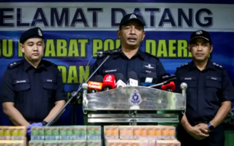 Polis rampas vape dadah bernilai lebih RM34 juta di Perlis
