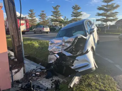 Wanita Maut, Dua Pemandu Cedera Dalam Kemalangan Dua Kereta di Miri